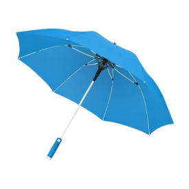 Midsize umbrella FARE® Whiteline-Cyaan