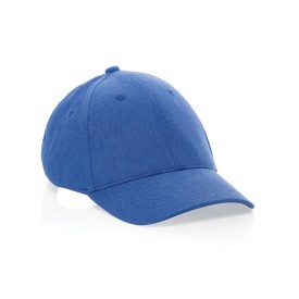 Milo AWARE™ recycled heather 6 paneel cap 200gr-Blauw
