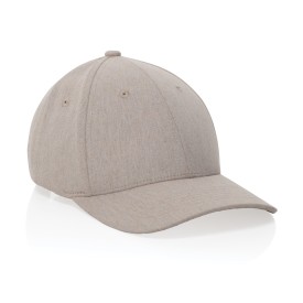 Milo AWARE™ recycled heather 6 paneel cap 200gr-Gebroken wit