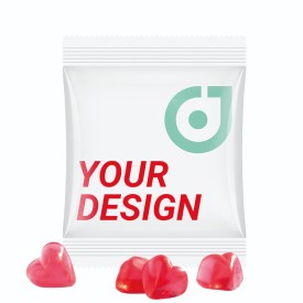 Trolli fruitgummi hartjes - 15 gram – full colour bedrukt zakje