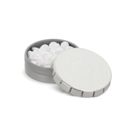 Mini clic tin pepermuntdoosje-Zilver