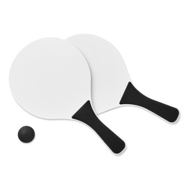 Match mini strandtennisspel - MDF - gekleurd handvat