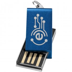 Mini Rotate USB stick - aluminium - 1-16GB