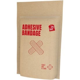 MiniKit pleister set - gerecycled kraft papier - 10 waterbestendige pleisters
