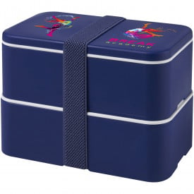 MIYO lunchtrommel 700ml - kunststof - dubbellaags - elastische band