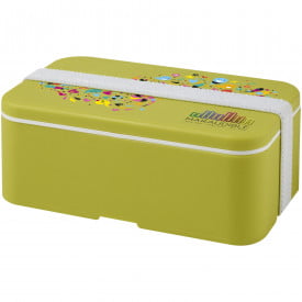 MIYO enkellaagse lunchtrommel -Lime, wit
