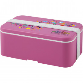 MIYO enkellaagse lunchtrommel -Magenta, wit