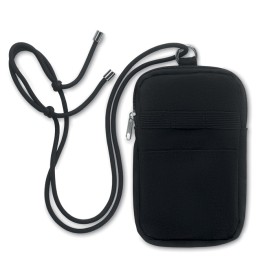 Mobibolsa cross body smartphone tas-Zwart
