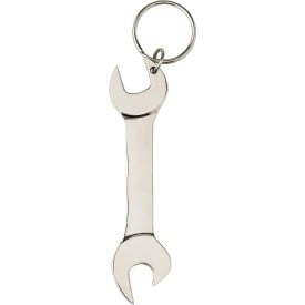 Moersleutel sleutelhanger - metaal - 9.5 cm - met flesopener