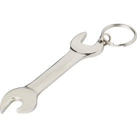Moersleutel sleutelhanger - metaal - 9.5 cm - met flesopener