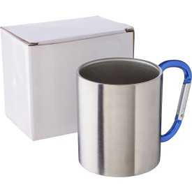 Mok 200 ml - RVS - 200ml - karabijnhaak