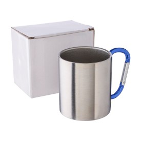 Mok 200 ml - RVS - 200ml - karabijnhaak