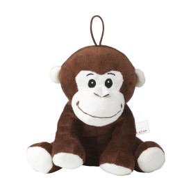 Moki pluche aap knuffel-Bruin
