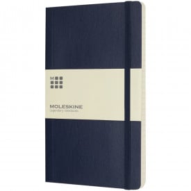 Moleskine Classic Soft Cover Large gelinieerd-Sapphire