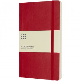 Moleskine Classic Soft Cover Large gelinieerd-Scarlet red
