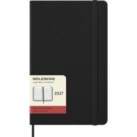 Moleskine dag-agenda 12 maanden - leerpapier - harde kaft