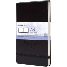 Moleskine groot aquarelalbum - 13 x 21 cm - 72 vellen - elastische sluiting en binnenzak