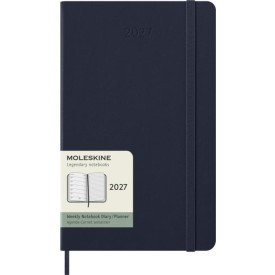 12M wekelijkse planner met harde kaft-Saffier blauw