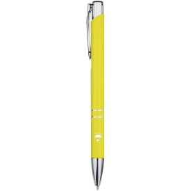 Moneta balpen van gerecycled aluminium (blauwe inkt)-Geel
