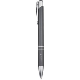 Moneta balpen van gerecycled aluminium (blauwe inkt)-Grijs