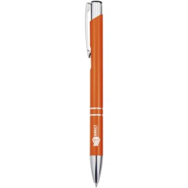 Moneta balpen van gerecycled aluminium (blauwe inkt)-Oranje