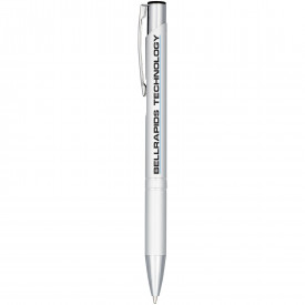 Moneta geanodiseerde aluminium balpen met klikmechanisme-Zilver