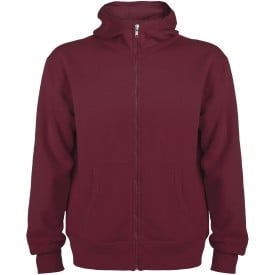 Montblanc unisex hoodie met volledige rits-Garnet