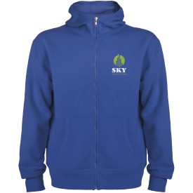 Montblanc unisex hoodie met volledige rits-Royal