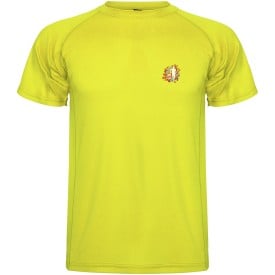 Montecarlo sportshirt met korte mouwen voor kinderen-Fluor yellow