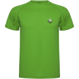 Montecarlo sportshirt met korte mouwen voor kinderen-Green fern