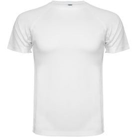 Montecarlo sportshirt met korte mouwen voor kinderen-Wit