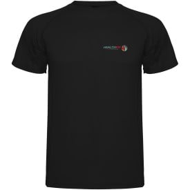 Montecarlo sportshirt met korte mouwen voor kinderen-Zwart