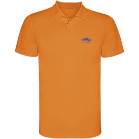 Monzha sportpolo met korte mouwen voor kinderen-Fluor orange