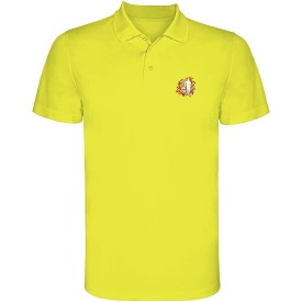 Monzha sportpolo met korte mouwen voor kinderen-Fluor yellow
