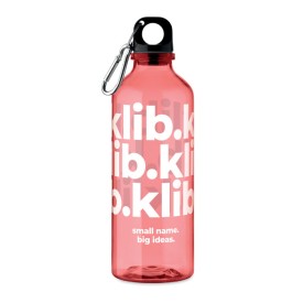 Moss re500 rPET fles 500ml-Transparant rood