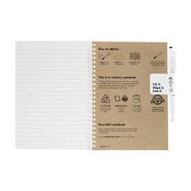MOYU notitieboek - A5 - 18 bladzijden - uitwisbaar - craftcover