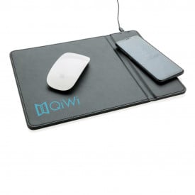 XD Collection Muismat met 5W draadloze oplader - PU - 30x0.7x22cm