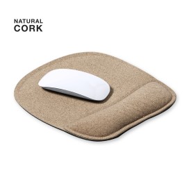 Kaishen muismat - kurk - 20x22.3cm - gewatteerd polssteun - anti-slip