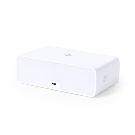 Multifunctionele wekker - kunststof - draadloos opladen 10W - LED lamp