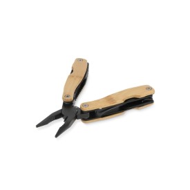 Multitool - RVS en bamboe - 8 functies