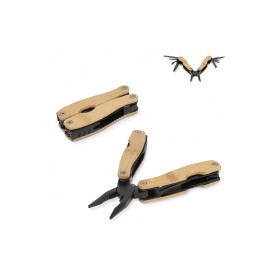 Multitool - RVS en bamboe - 8 functies