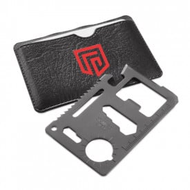 Wicax Multitool - RVS - 11 functies - in PU-leren zakje