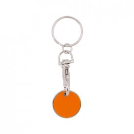 Munt-sleutelhanger euromarket-Oranje