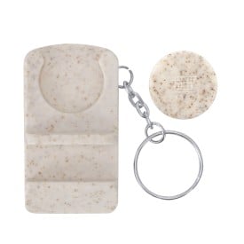 Munt-Sleutelhanger Houder Lansan-Naturel