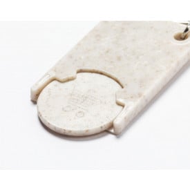 Prook sleutelhanger - tarwestro en ABS - 5.1 cm - met muntje
