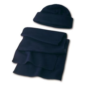Russo winterset - polyester - fleece sjaal en fleece muts