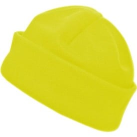 Muts van fleece-Geel