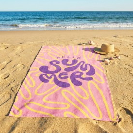 Muval handdoek - 100 x 50 cm - 350 g/m² - katoen/polyester - all-over