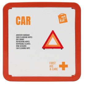MyKit tinnen EHBO set voor in de auto-Rood