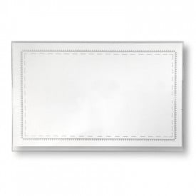 Naambadge met bedrukte kaartjes - 5.8x9 cm - PVC - transparant - clip en speldsluiting
